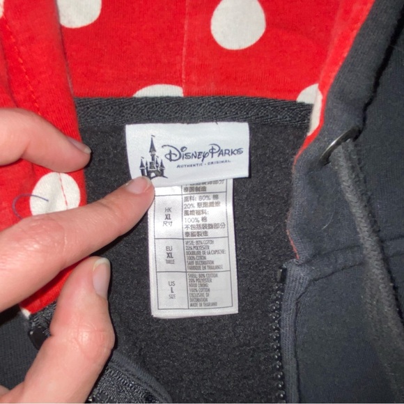 Minnie Mouse ears hooded sweatshirt - Picture 3 of 7